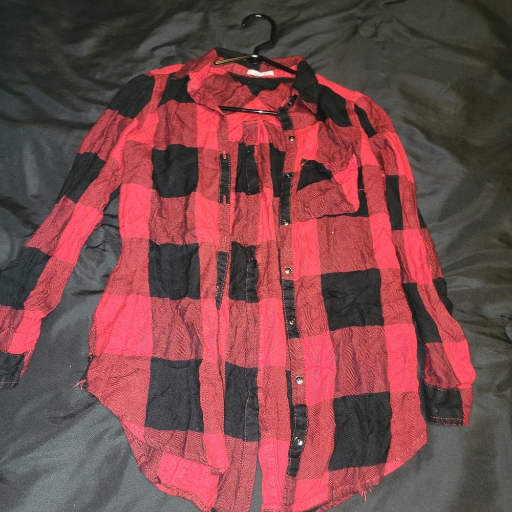 Plaid button up